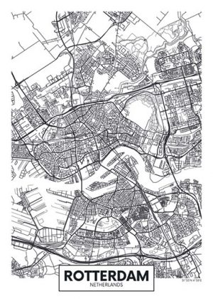 City Map - stadskaart van Rotterdam.