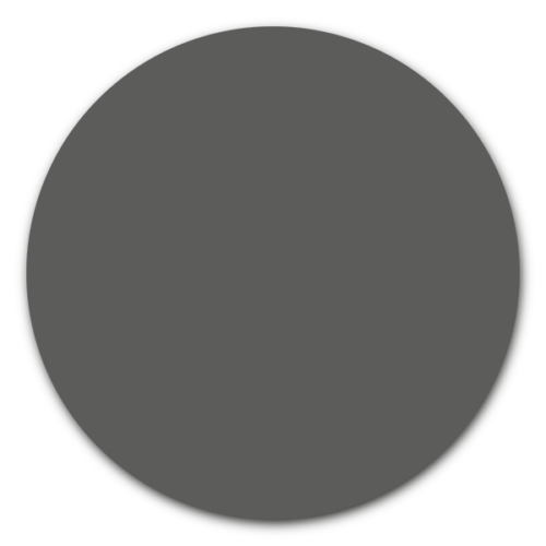 Muurcirkel antraciet - ronde wanddecoratie in uni kleuren