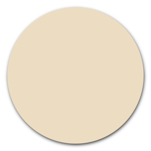 Muurcirkel beige - ronde wanddecoratie in uni kleuren
