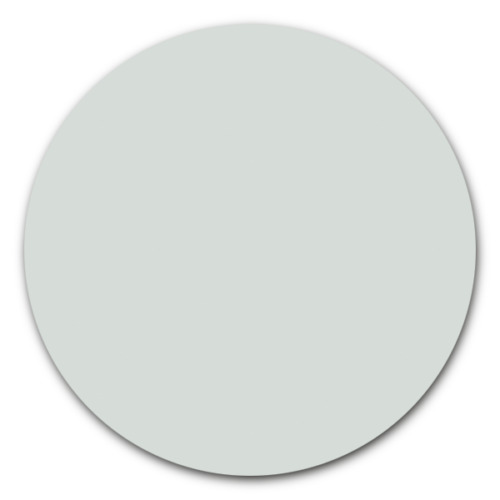 Muurcirkel licht blauw - ronde wanddecoratie in uni kleuren