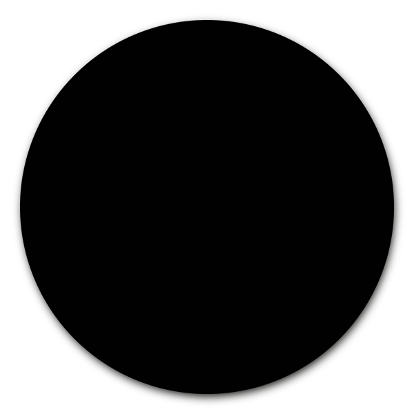 Muurcirkel zwart - ronde wanddecoratie uni | WallCatcher