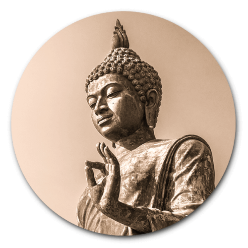 Muurcirkel Statue buddha