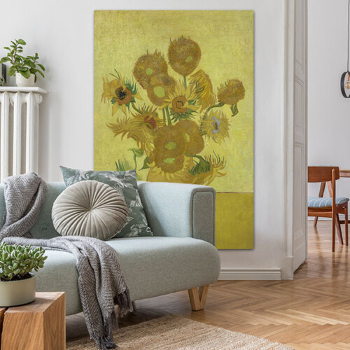 Wanddecoratie woonkamer Zonnebloemen - Vincent van Gogh